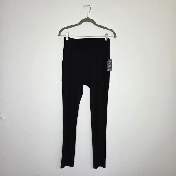 NAMARIE Sylvende Hemp yarn Classic High-Waist Black Non-Toxic Leggings M NWT - Picture 2 of 8